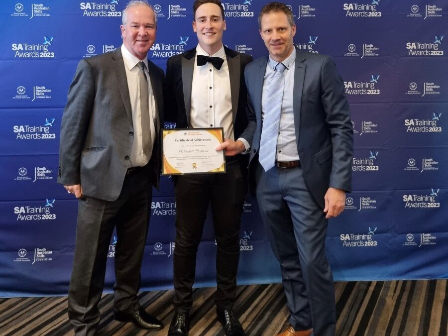 Electrical apprentice shines bright at training awards